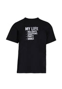Black My Life Slogan T-Shirt