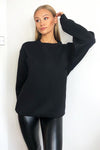 Black Oversized Sweatshirt