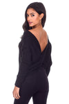 Black Reversible Twist Knot Jumper