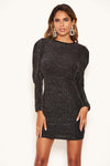 Black Sparkle Bodycon Dress