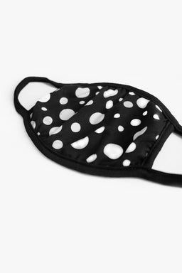 Black Spotty Face Covering