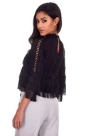 Black Tassel Top