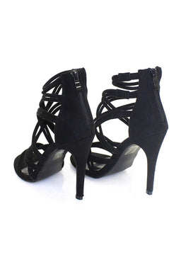 Black Strappy Stiletto Heel