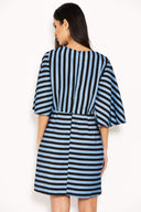 Blue Stripe Mini Dress