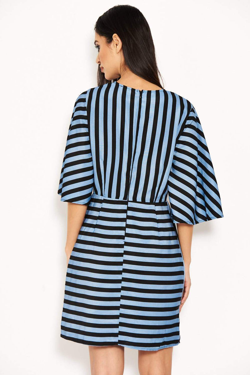 Blue Stripe Mini Dress