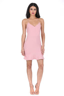 Blush Frill Hem Mini Dress