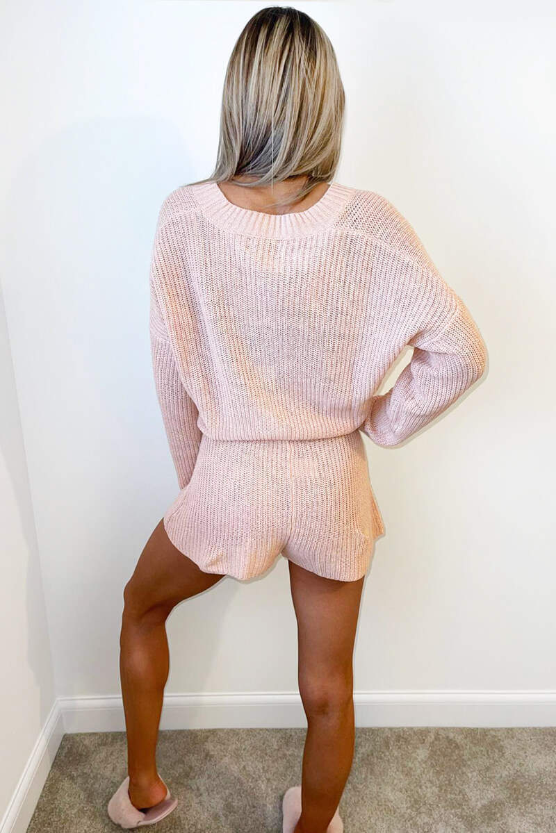 Blush Knitted Shorts