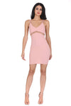 Blush Mesh Bodycon Mini Dress