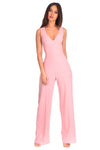 Blush V Neck Jumpsuit