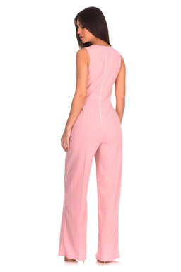 Blush V Neck Jumpsuit