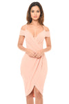 Blush Wrap Around Dress