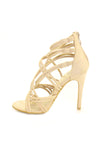 Cream Strappy Stiletto Heel