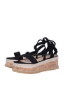 Black Lace Up Flatforms