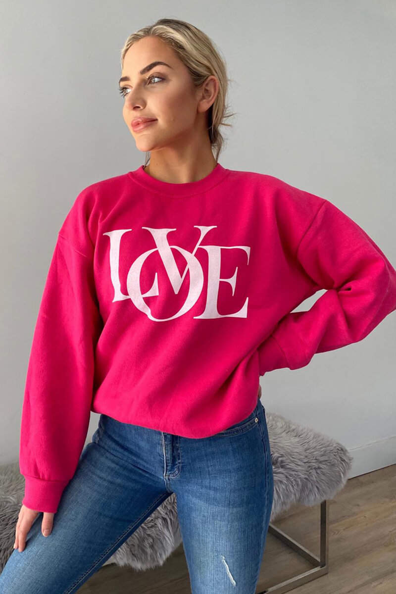 Cerise LOVE Sweatshirt