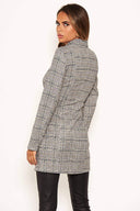 Checked Longline Blazer