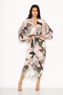 Chiffon Long Sleeved Maxi Dress