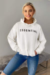 Cream Essential Oversized Hoodie