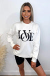 Cream LOVE Sweatshirt