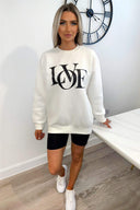Cream LOVE Sweatshirt
