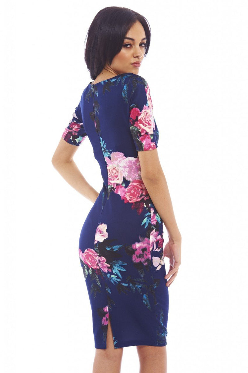 Floral Print Midi Dress