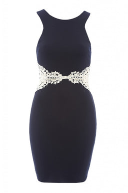 Crochet Waist Detail Bodycon Dress