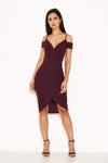 Plum Wrap Around Dress