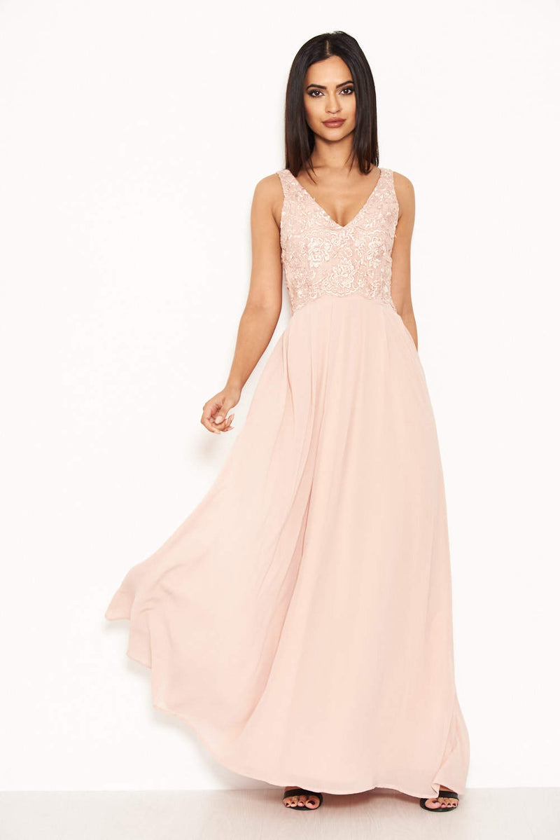 Nude Maxi Dress – AX Paris US
