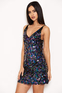 Multi Strappy Sequin Dress