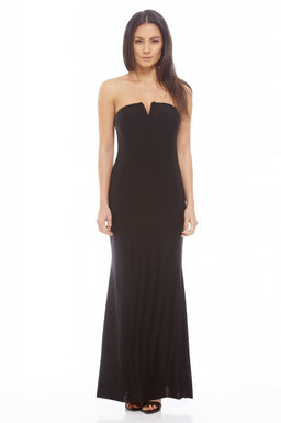 Notch Slinky Maxi Dress