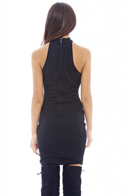 Wrap Front Bodycon Dress