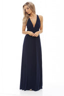 Slinky Plunge Maxi Dress