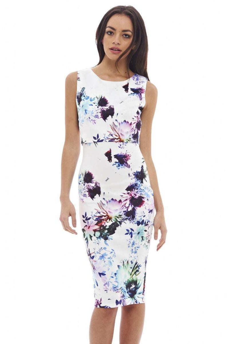 Floral Printed Midi Dress