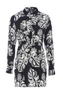 Palm Print Dress