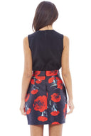 2 in 1 Floral Print Dress