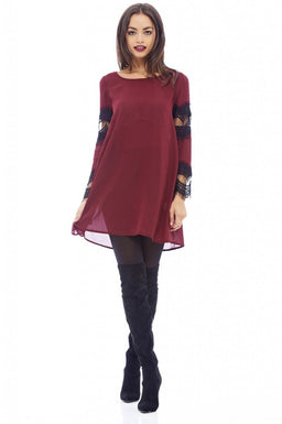 Lace Detail Swing Dress