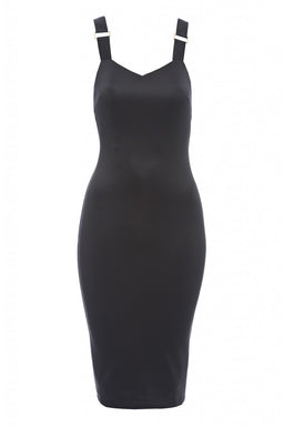 Elasticated Strap Midi Dress