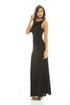 High Neck Ruched Maxi Dress