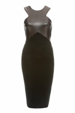 Metallic 2 in 1 Dress