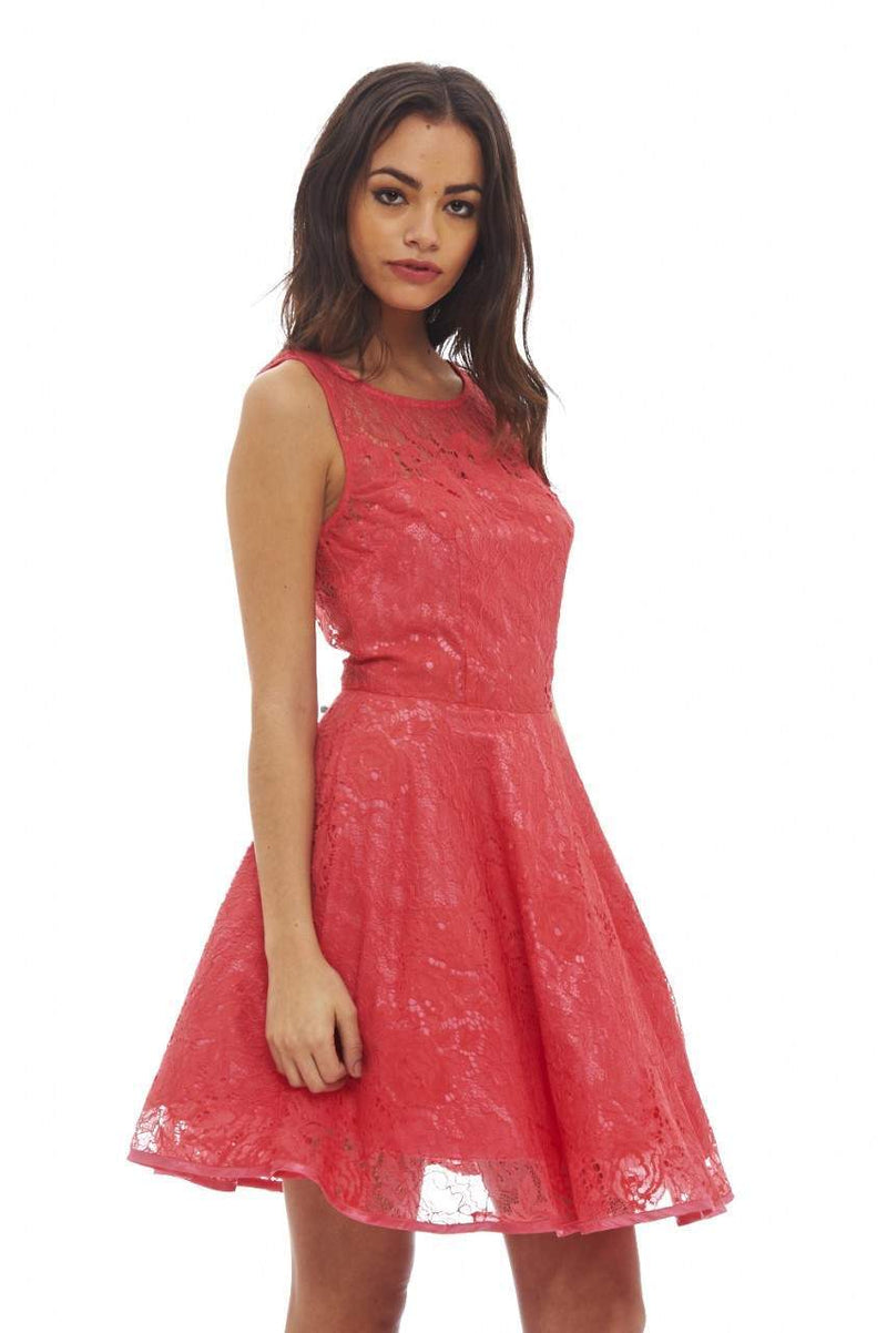All-Over Lace Skater Dress