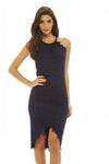 Raw Edged  Lace Bodycon Dress