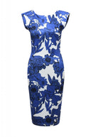 Round Necked Floral Printed Dress