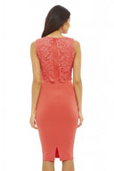 Lace Overlay Dress