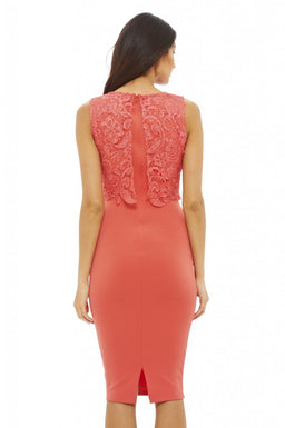 Lace Overlay Dress
