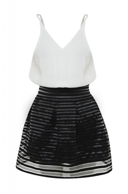 2 in 1 Elastic Skirt Dress