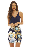 2 In 1 Sunflower Print Dress