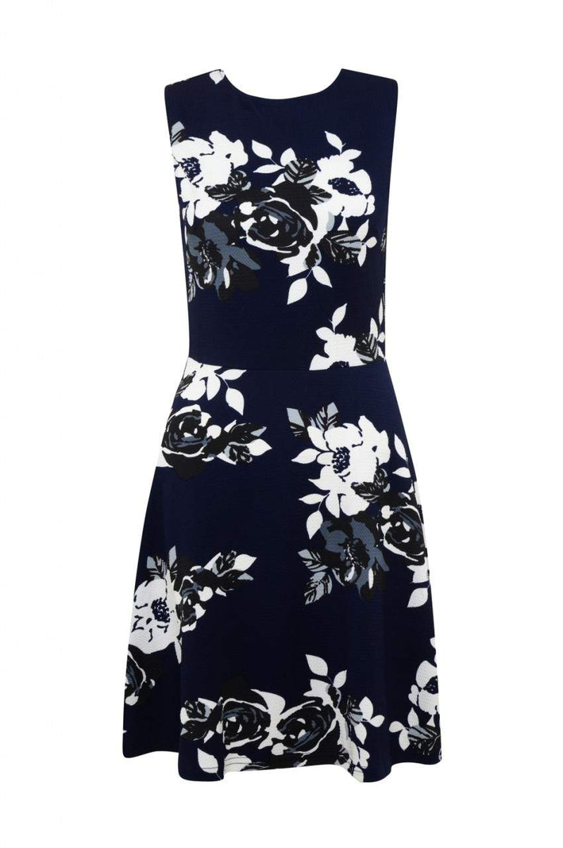 Sleeveless Floral Skater Mini