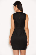 Black Bodycon Sequin Mini Dress