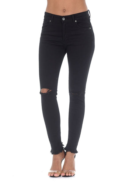 Black Fray Hem Jeans – AX Paris US