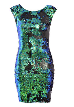 Iridescent Sequin Bodycon Dress