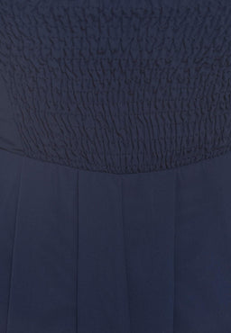 Plain Elegant  Chiffon Strapless Dress